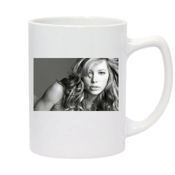 Jessica Biel 14oz White Statesman Mug