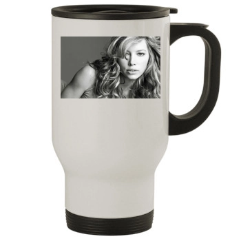 Jessica Biel Stainless Steel Travel Mug