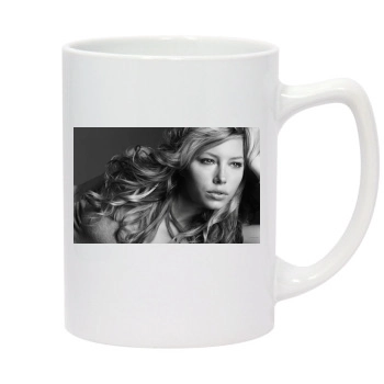 Jessica Biel 14oz White Statesman Mug