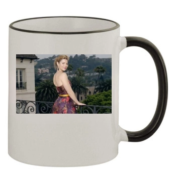 Jessica Biel 11oz Colored Rim & Handle Mug