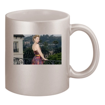 Jessica Biel 11oz Metallic Silver Mug