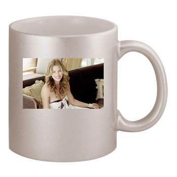 Jessica Biel 11oz Metallic Silver Mug