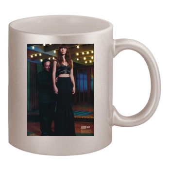 Jessica Biel 11oz Metallic Silver Mug