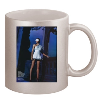 Jessica Biel 11oz Metallic Silver Mug