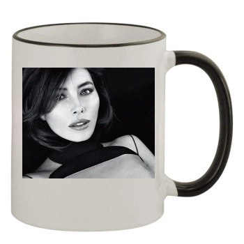 Jessica Biel 11oz Colored Rim & Handle Mug