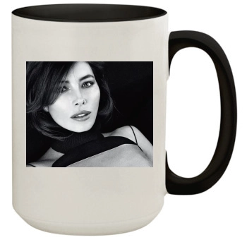 Jessica Biel 15oz Colored Inner & Handle Mug