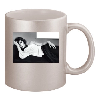 Jessica Biel 11oz Metallic Silver Mug