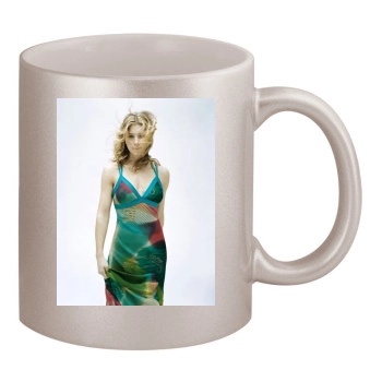 Jessica Biel 11oz Metallic Silver Mug