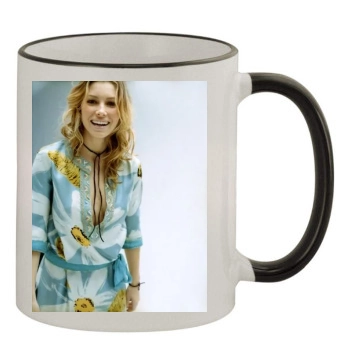 Jessica Biel 11oz Colored Rim & Handle Mug