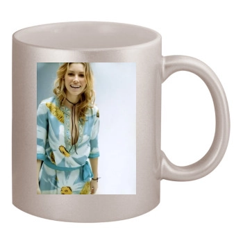 Jessica Biel 11oz Metallic Silver Mug