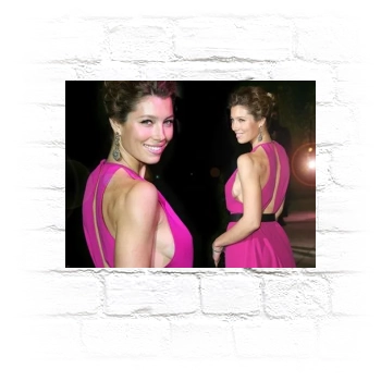 Jessica Biel Metal Wall Art