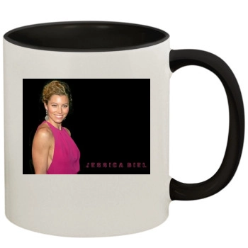 Jessica Biel 11oz Colored Inner & Handle Mug