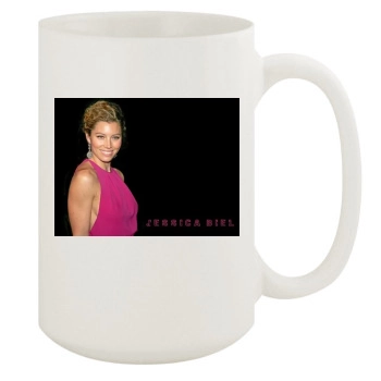 Jessica Biel 15oz White Mug