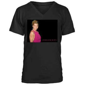 Jessica Biel Men's V-Neck T-Shirt