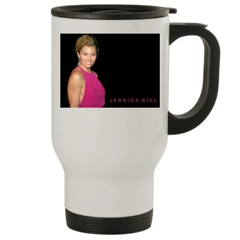 Jessica Biel Stainless Steel Travel Mug