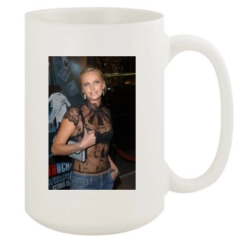 Charlize Theron 15oz White Mug