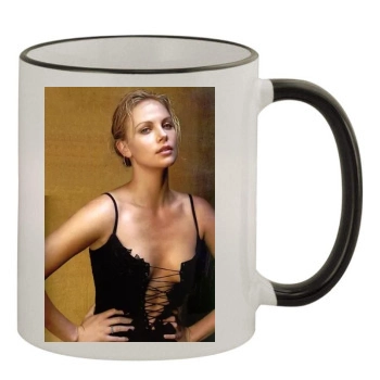 Charlize Theron 11oz Colored Rim & Handle Mug