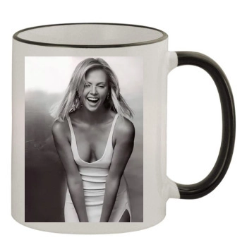 Charlize Theron 11oz Colored Rim & Handle Mug