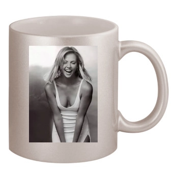 Charlize Theron 11oz Metallic Silver Mug