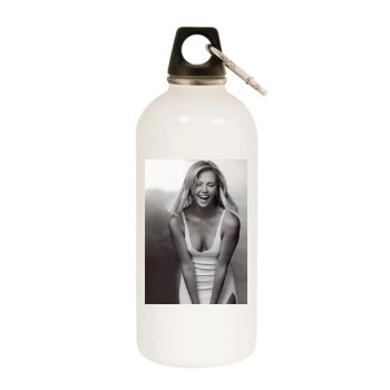 Charlize Theron White Water Bottle With Carabiner