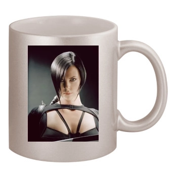 Charlize Theron 11oz Metallic Silver Mug