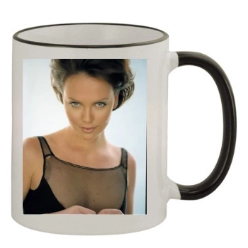 Charlize Theron 11oz Colored Rim & Handle Mug