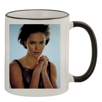 Charlize Theron 11oz Colored Rim & Handle Mug