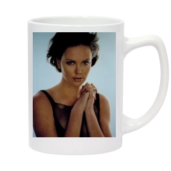 Charlize Theron 14oz White Statesman Mug