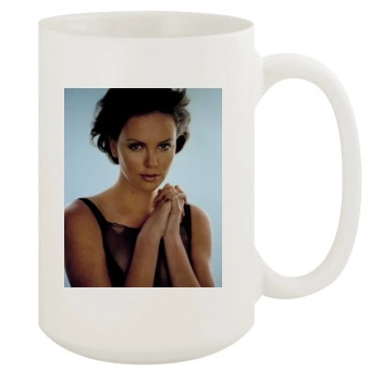 Charlize Theron 15oz White Mug