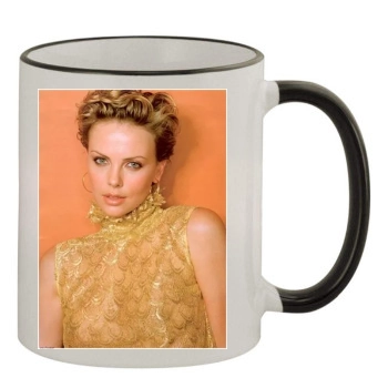 Charlize Theron 11oz Colored Rim & Handle Mug