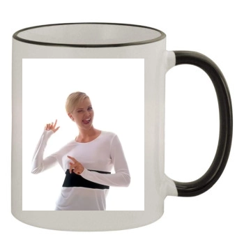 Charlize Theron 11oz Colored Rim & Handle Mug