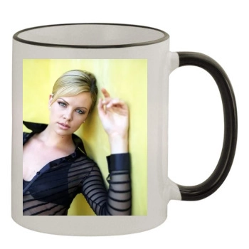 Charlize Theron 11oz Colored Rim & Handle Mug