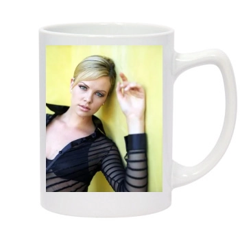 Charlize Theron 14oz White Statesman Mug