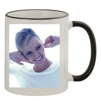 Charlize Theron 11oz Colored Rim & Handle Mug