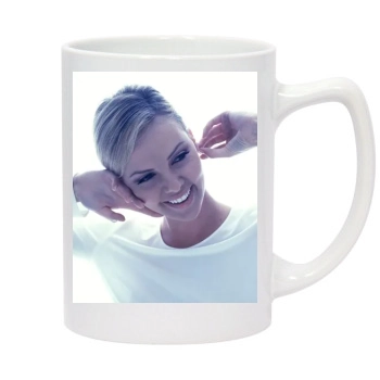 Charlize Theron 14oz White Statesman Mug