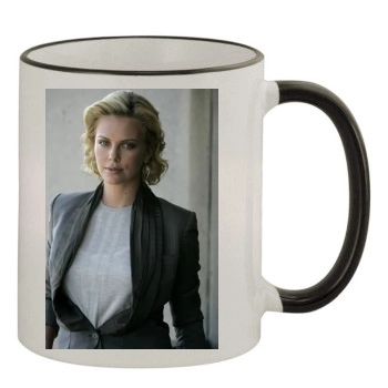 Charlize Theron 11oz Colored Rim & Handle Mug