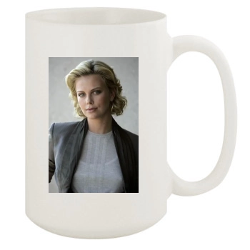 Charlize Theron 15oz White Mug