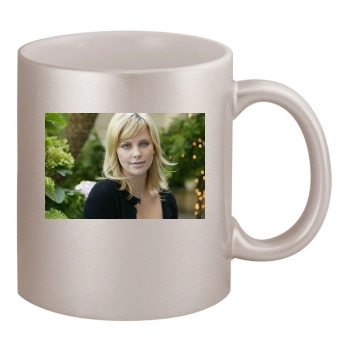 Charlize Theron 11oz Metallic Silver Mug