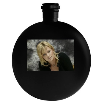 Charlize Theron Round Flask