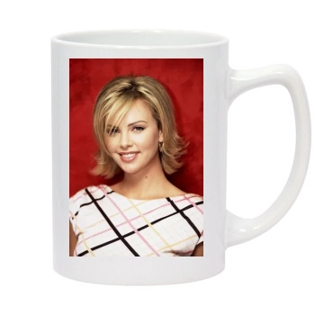 Charlize Theron 14oz White Statesman Mug