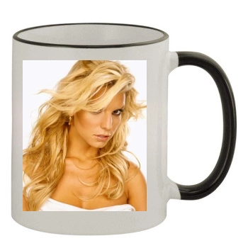 Jessica Simpson 11oz Colored Rim & Handle Mug