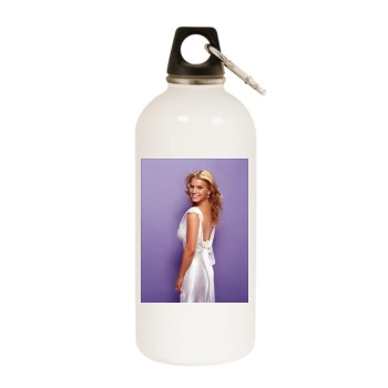 Jessica Simpson White Water Bottle With Carabiner