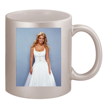 Jessica Simpson 11oz Metallic Silver Mug