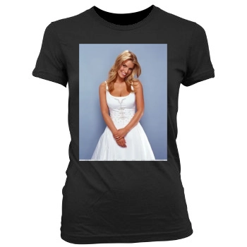 Jessica Simpson Women's Junior Cut Crewneck T-Shirt