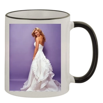 Jessica Simpson 11oz Colored Rim & Handle Mug