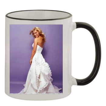 Jessica Simpson 11oz Colored Rim & Handle Mug