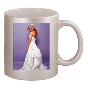 Jessica Simpson 11oz Metallic Silver Mug