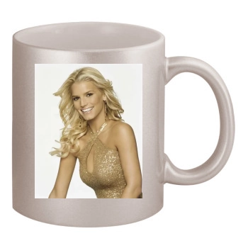 Jessica Simpson 11oz Metallic Silver Mug