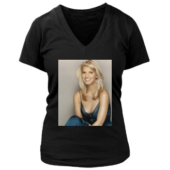 Jessica Simpson Women's Deep V-Neck TShirt