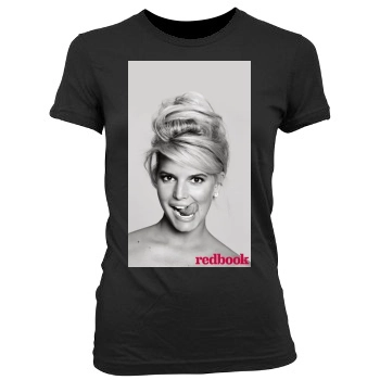 Jessica Simpson Women's Junior Cut Crewneck T-Shirt